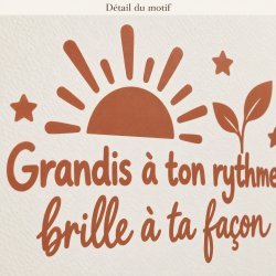 Sticker mural Grandis à ton rythme, brille à ta façon | Fun-Stickers