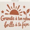 Wall decal Grandis à ton rythme, brille à ta façon | Fun-Stickers