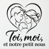 Sticker mural Toi, moi et notre petit nous | Fun-Stickers
