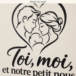 Sticker mural Toi, moi et notre petit nous | Fun-Stickers
