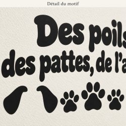 Wall decal Des poils, des pattes, de l'amour | Fun-Stickers