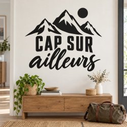Sticker mural Cap sur ailleurs | Fun-Stickers