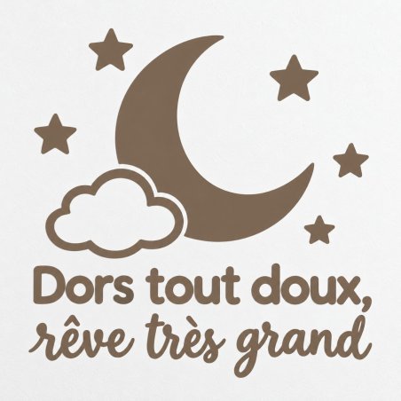 Wall decal Dors tout doux, rêve très grand | Fun-Stickers