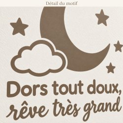 Sticker mural Dors tout doux, rêve très grand | Fun-Stickers