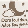 Wall decal Dors tout doux, rêve très grand | Fun-Stickers