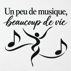 Wall decal Un peu de musique, beaucoup de vie | Fun-Stickers