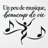 Sticker mural Un peu de musique, beaucoup de vie | Fun-Stickers