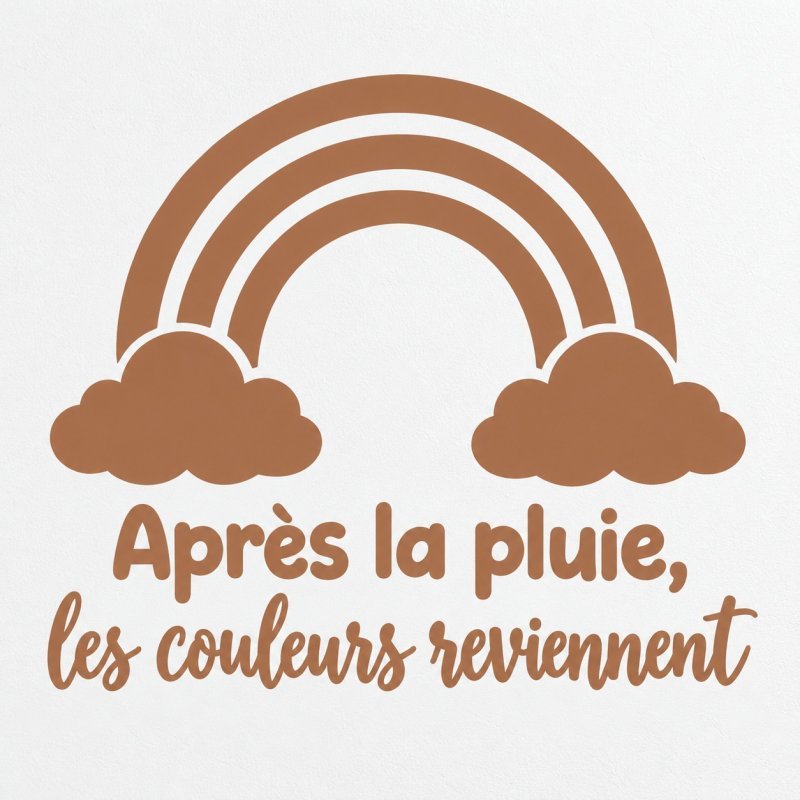 Wall decal Après la pluie, les couleurs reviennent | Fun-Stickers