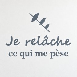 Wall decal Je relâche ce qui me pèse | Fun-Stickers