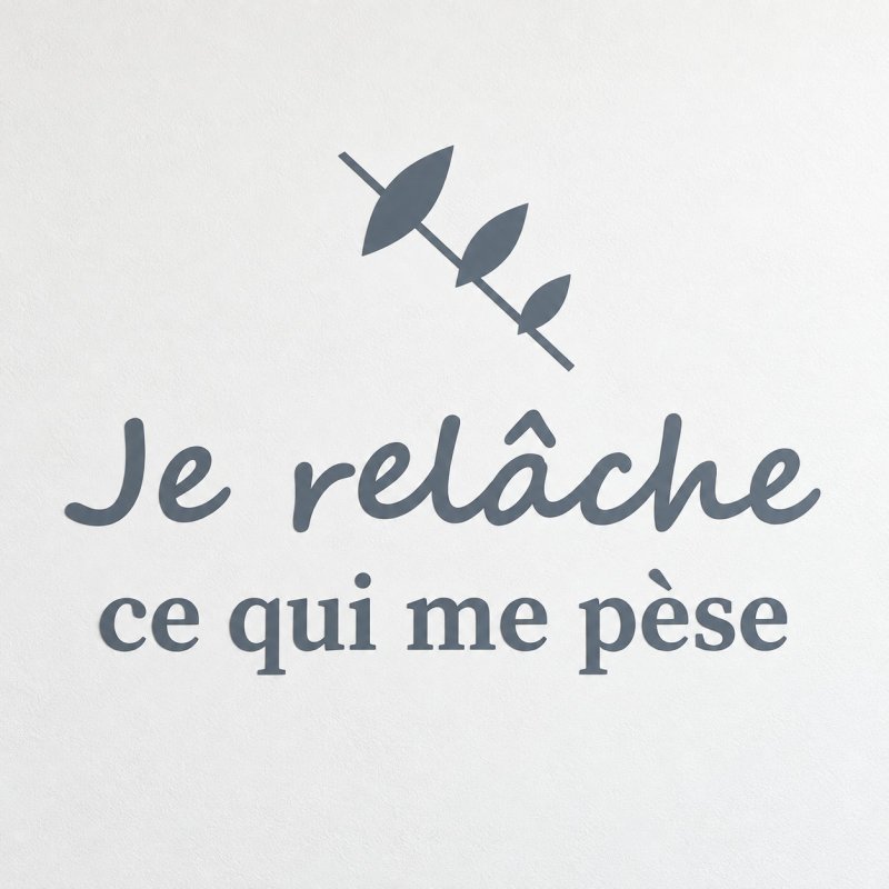 Wall decal Je relâche ce qui me pèse | Fun-Stickers