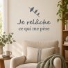 Wall decal Je relâche ce qui me pèse | Fun-Stickers