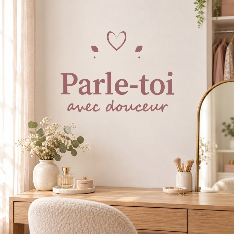 Sticker mural Parle-toi avec douceur | Fun-Stickers