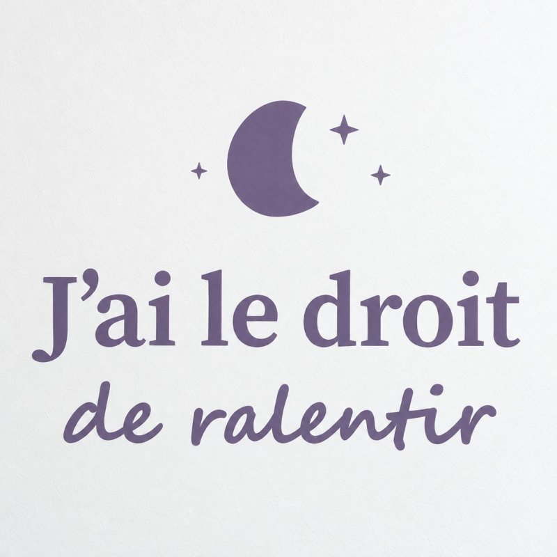 Sticker mural J'ai le droit de ralentir | Fun-Stickers