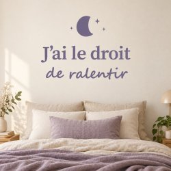 Sticker mural J'ai le droit de ralentir | Fun-Stickers