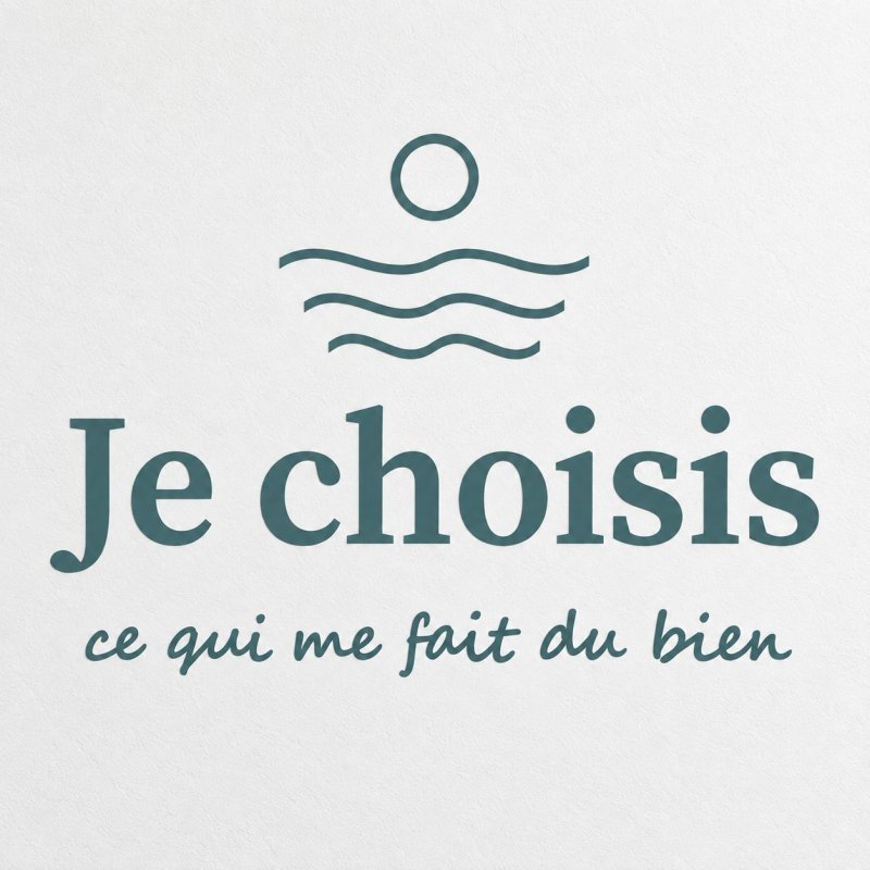 Wall decal Je choisis ce qui me fait du bien | Fun-Stickers