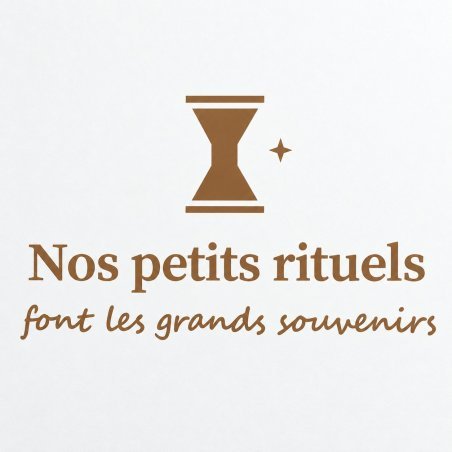 Wall decal Nos petits rituels font les grands souvenirs | Fun-Stickers