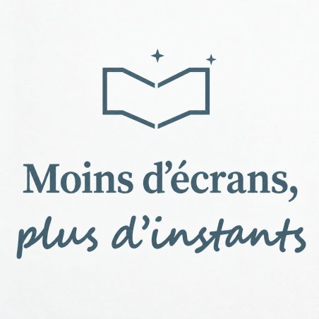 Wall decal Moins d'écrans, plus d'instants | Fun-Stickers
