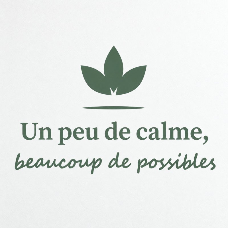Sticker mural Un peu de calme, beaucoup de possibles | Fun-Stickers