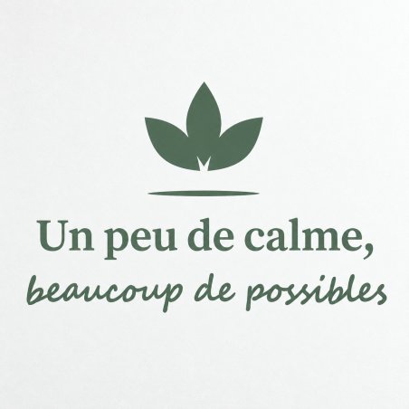 Sticker mural Un peu de calme, beaucoup de possibles | Fun-Stickers