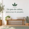 Sticker mural Un peu de calme, beaucoup de possibles | Fun-Stickers