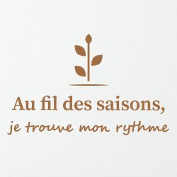 Wall decal Au fil des saisons, je trouve mon rythme | Fun-Stickers