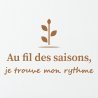 Sticker mural Au fil des saisons, je trouve mon rythme | Fun-Stickers