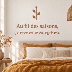 Wall decal Au fil des saisons, je trouve mon rythme | Fun-Stickers