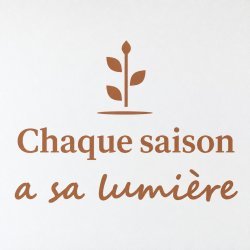 Wall decal Chaque saison a sa lumière | Fun-Stickers