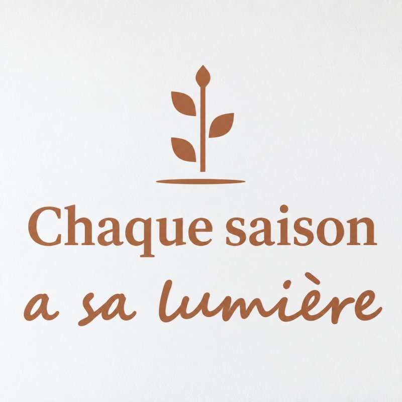 Wall decal Chaque saison a sa lumière | Fun-Stickers