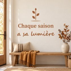 Wall decal Chaque saison a sa lumière | Fun-Stickers