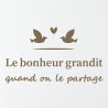 Sticker mural Le bonheur grandit quand on le partage | Fun-Stickers