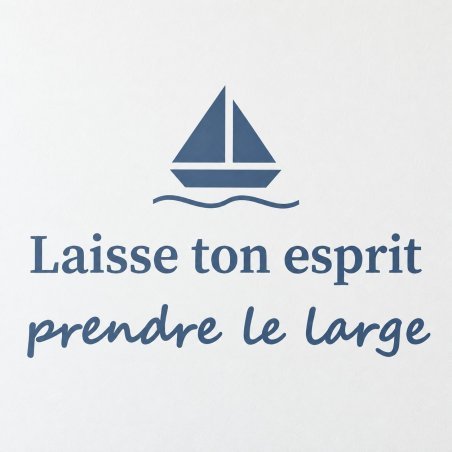 Wall decal Laisse ton esprit prendre le large | Fun-Stickers