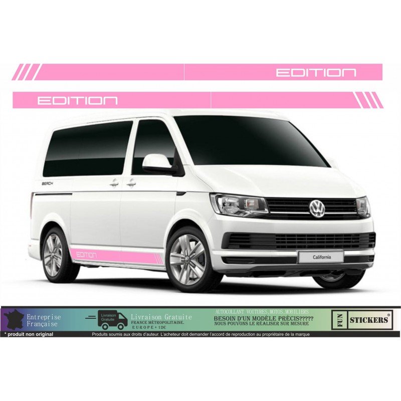 Stickers bas de caisse Edition VW Transporter T5 T6 L2 Fun Stickers