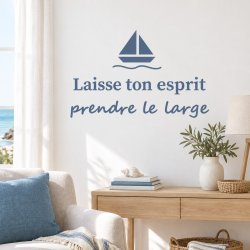 Sticker mural Laisse ton esprit prendre le large | Fun-Stickers