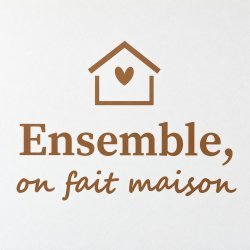 Sticker mural Ensemble, on fait maison | Fun-Stickers