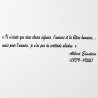 Sticker mural Einstein, deux choses infinies | Fun-Stickers