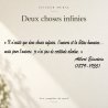 Sticker mural Einstein, deux choses infinies | Fun-Stickers