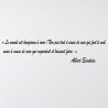 Sticker mural Einstein, le monde est dangereux | Fun-Stickers