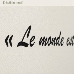Sticker mural Einstein, le monde est dangereux | Fun-Stickers