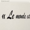 Wall decal Einstein, le monde est dangereux | Fun-Stickers