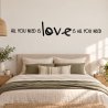 Sticker mural All you need is love, version horizontale | Fun-Stickers