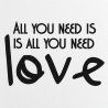 Sticker mural All you need is love, version verticale | Fun-Stickers