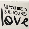 Wall decal All you need is love, version verticale | Fun-Stickers