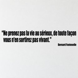 Wall decal Ne prenez pas la vie au sérieux | Fun-Stickers