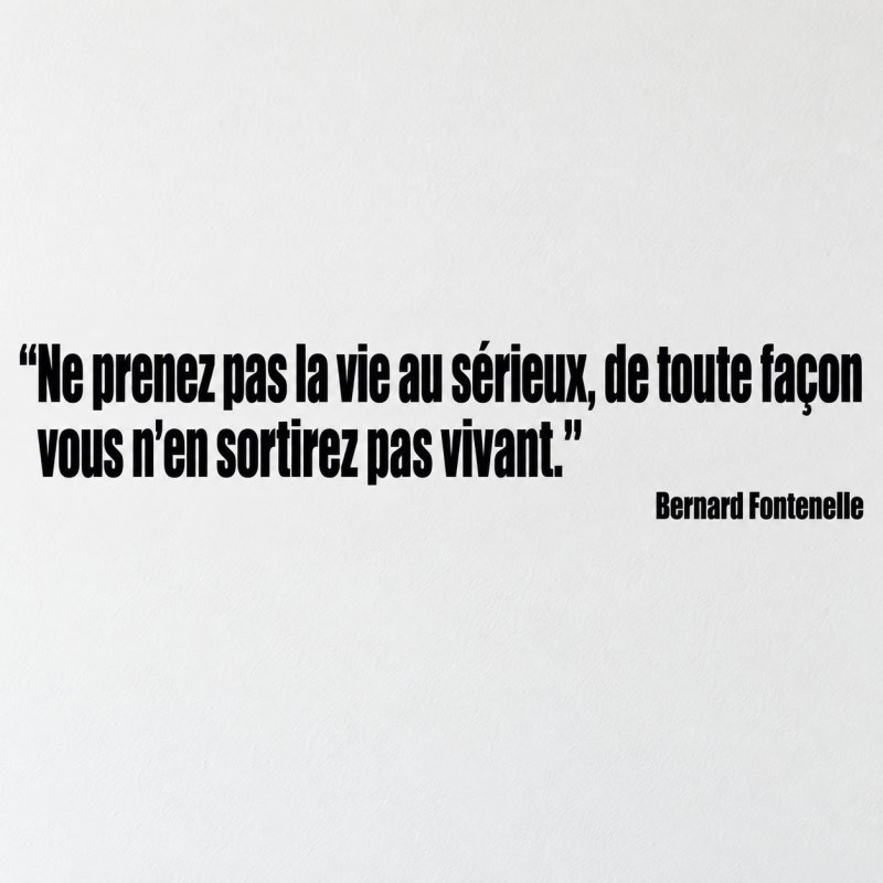 Wall decal Ne prenez pas la vie au sérieux | Fun-Stickers
