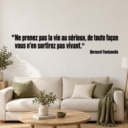 Wall decal Ne prenez pas la vie au sérieux | Fun-Stickers