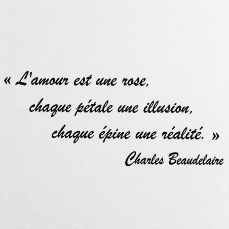 Wall decal L'amour est une rose | Fun-Stickers