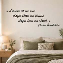 Wall decal L'amour est une rose | Fun-Stickers