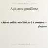 Wall decal Agis avec gentillesse | Fun-Stickers