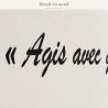 Wall decal Agis avec gentillesse | Fun-Stickers